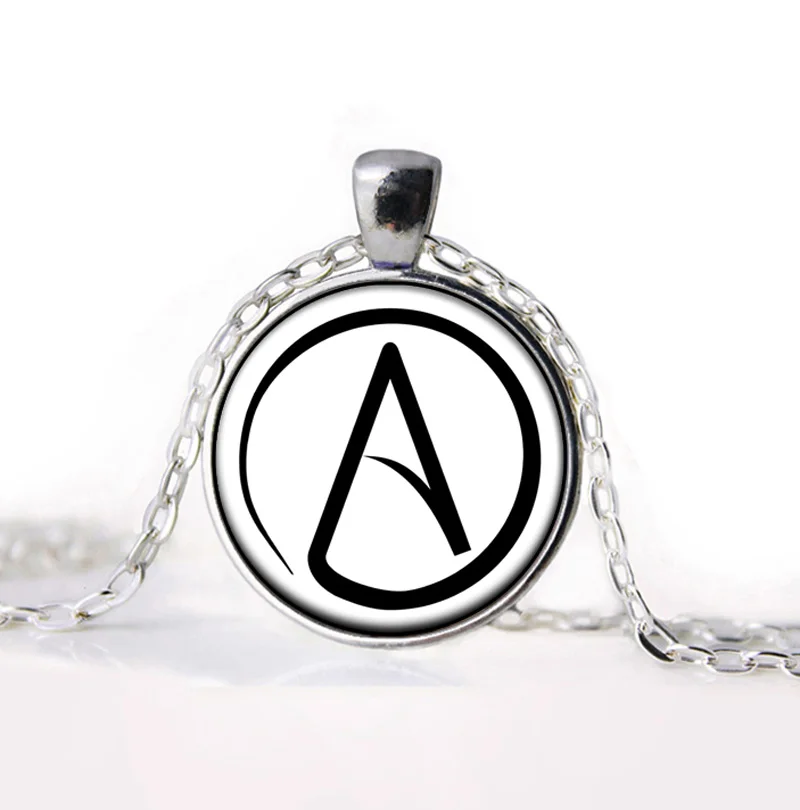 Новое поступление 2016 ожерелье с символом атеиста Оловянное подвеска подарки