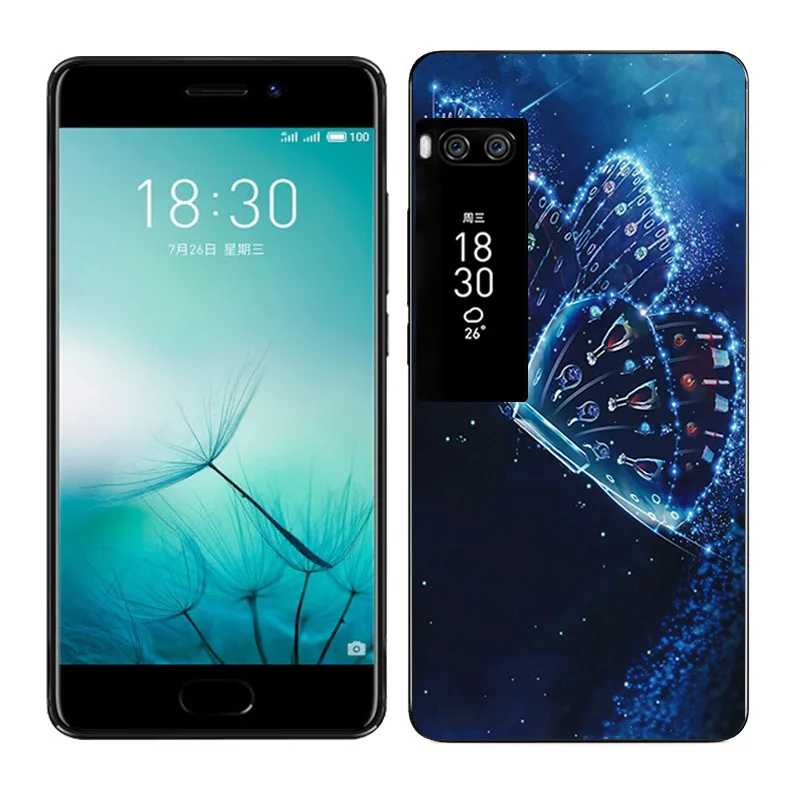 Мягкий силиконовый чехол из ТПУ для Meizu Pro 7 чехлы телефонов Meilan с рисунком Pro7 |