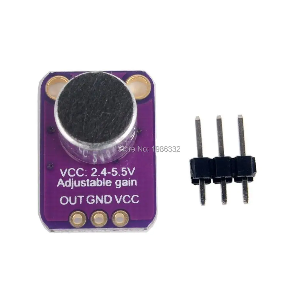 WS16 eletret микрофон усилитель MAX4466 Breakout аудио IC разработка инструменты Electret Mic Amp с