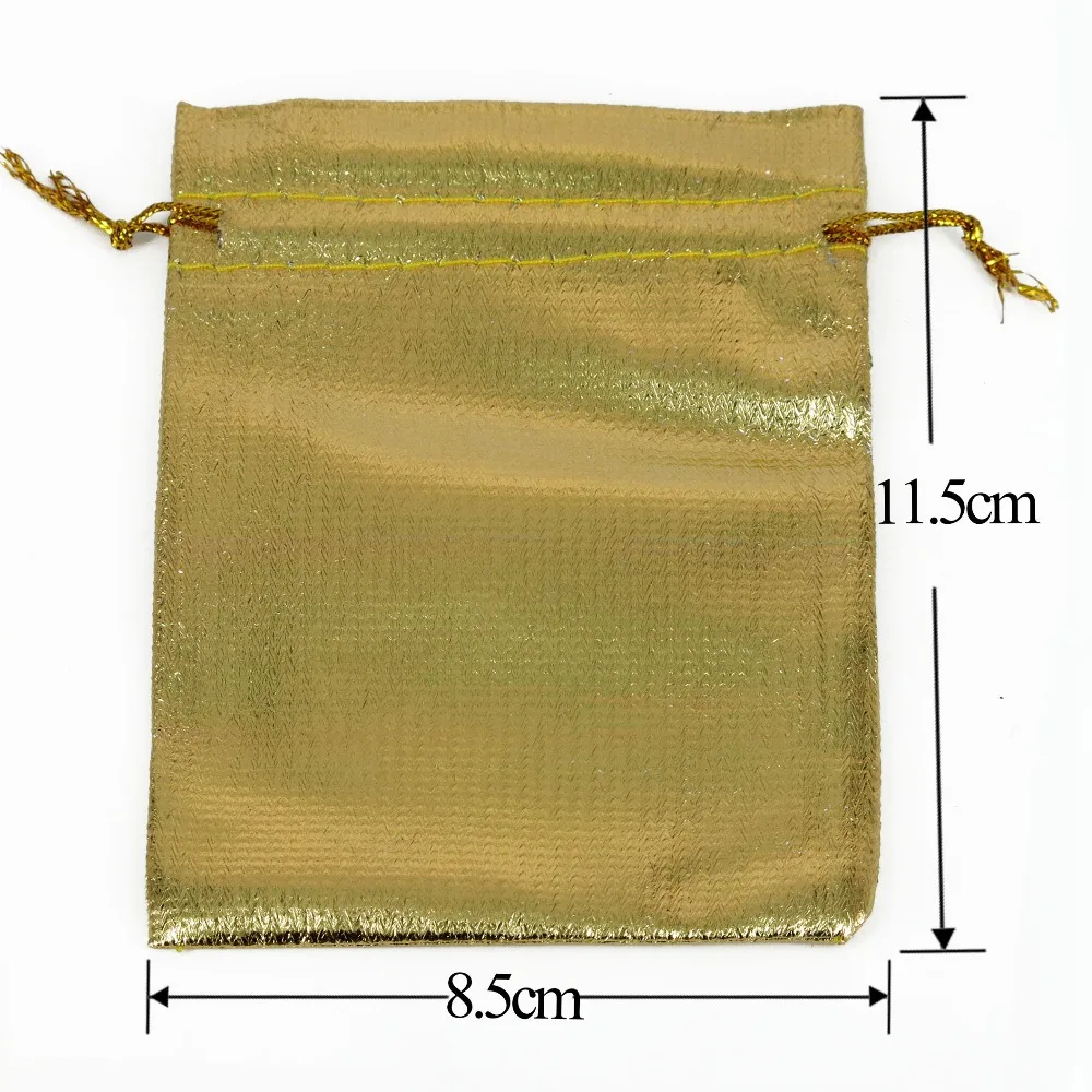 

FENGRISE 100pcs 7x9 9x12cm Silver Gold Organza Bag Wedding Marriage Favour Gift Box Packaging Gift Bags Jewelry Packaging Bag