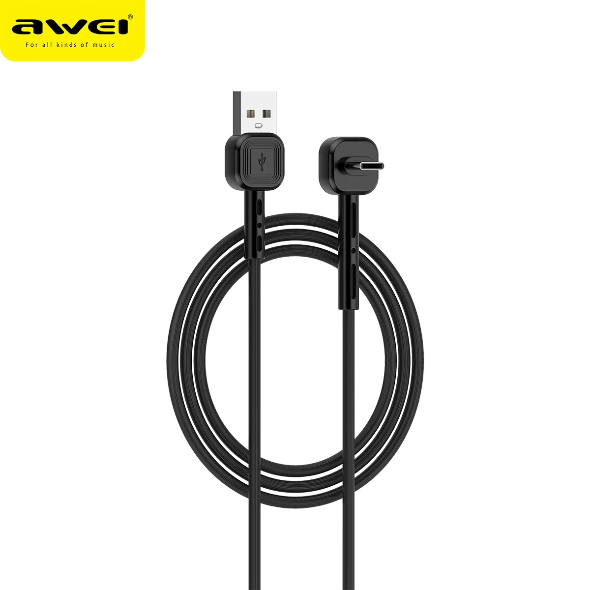 AWEI CL 66 Новый usb кабель для передачи данных Type C под прямым углом 90 градусов|Кабели