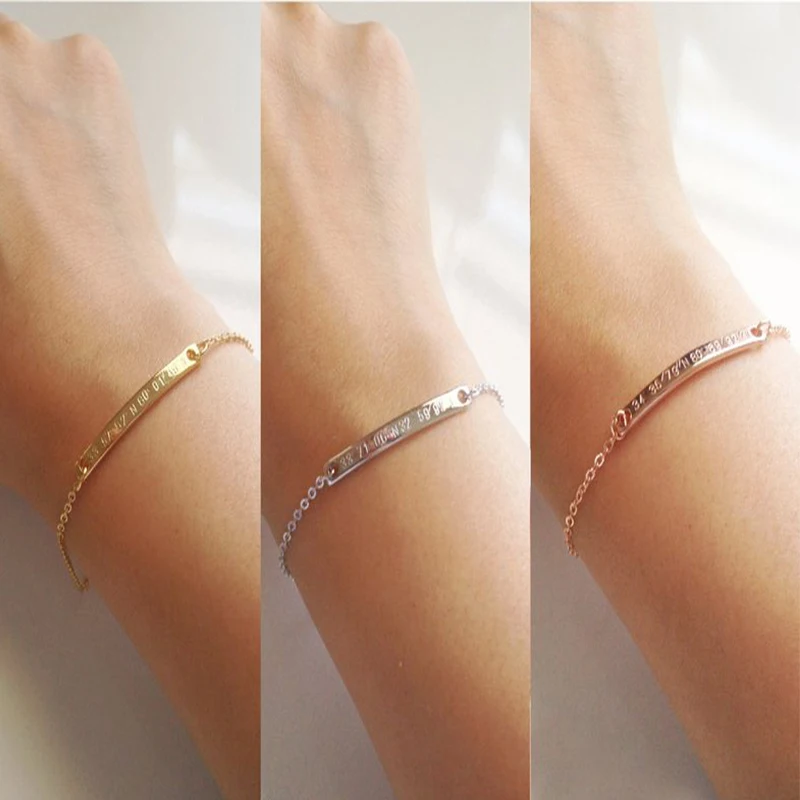 Персонализированные браслеты для женщин персонализированный подарок