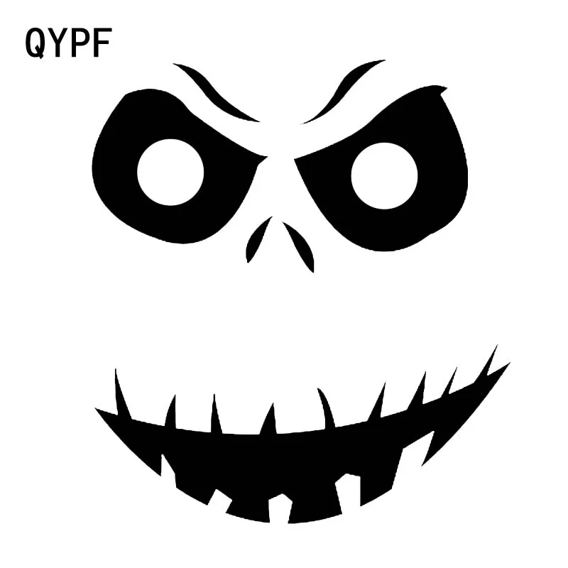 QYPF 13 3*14 8 см интересные загадочные странные улыбка череп Графический стикер