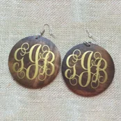 Rainbery Monogram Wood Earrings 2021 New Fashion Women Jewelry Wholesale Natural Dangle JE0541 | Украшения и аксессуары