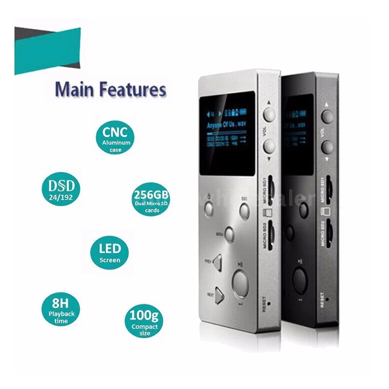 XDUOO X3 Mp3 музыкальный плеер 256 ГБ профессиональная цифровая mp3 Поддержка без потерь/FLAC/WAVWMA/OGG/MP3 двойная sd-карта mp3-плеер