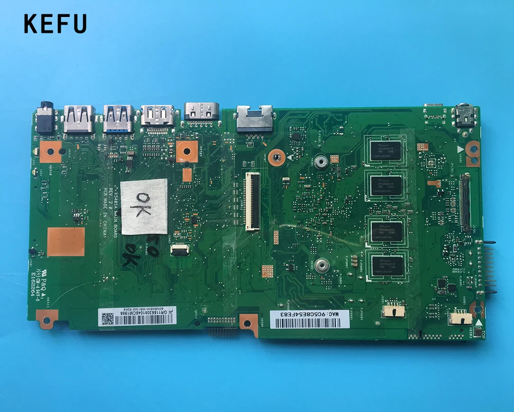 Материнская плата KEFU X540SA для ноутбука ASUS X540S X540 F540S REV2.0 полностью