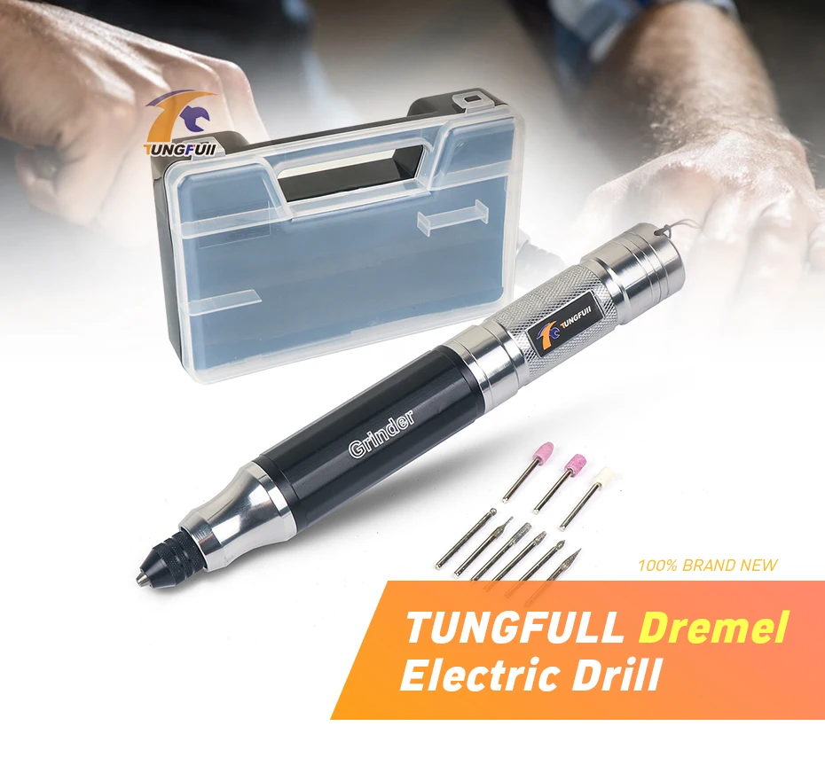 Tungfull сверло аккумуляторной дрели инструмент Dremel мини-дрель новая Мини электрическая дрель электроинструменты гравер электрическая Ручка Diy резка