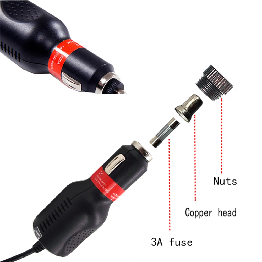 Мини USB Автомобильное зарядное устройство постоянного тока кабель адаптер Шнур