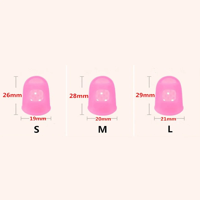 4 шт./компл. силиконовые защитные наконечники для гитары укулеле S M L случайный