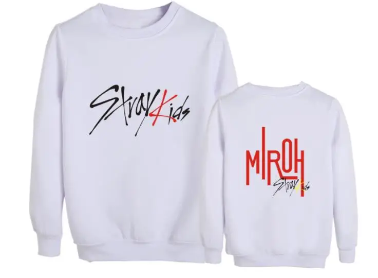 Новое поступление kpop straykids новый альбом miroh же печать Круглая горловина флисовые