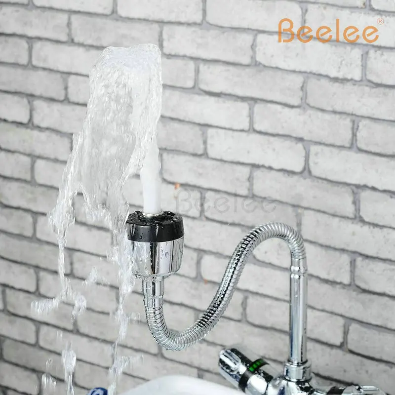 Beelee ванная комната Солнечный термостатический нагреватель смеситель медный