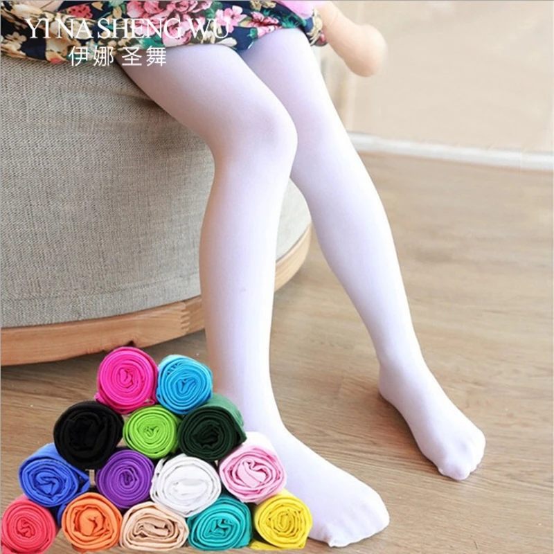 

Girls thin Section Fashion Pantyhose Baby Velvet Tights Children Ballet Dance Stockings Spring Summer Kids Dance Tights 14Colors