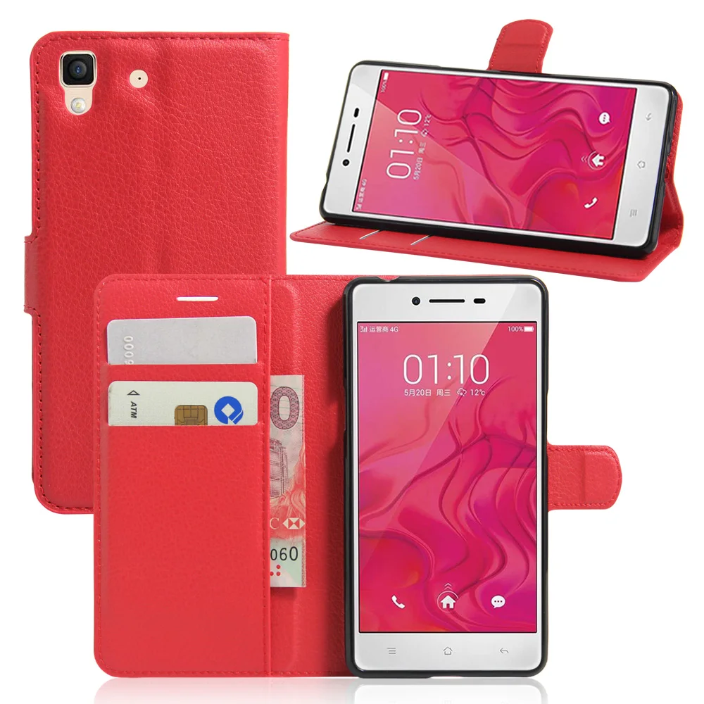 Мобильный Телефонные Чехлы для OPPO R7 случае раскладушка флип PU покрытие края
