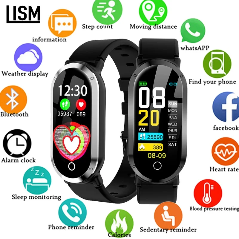 2019 умный браслет женский монитор кровяного давления пульса фитнес-браслет
