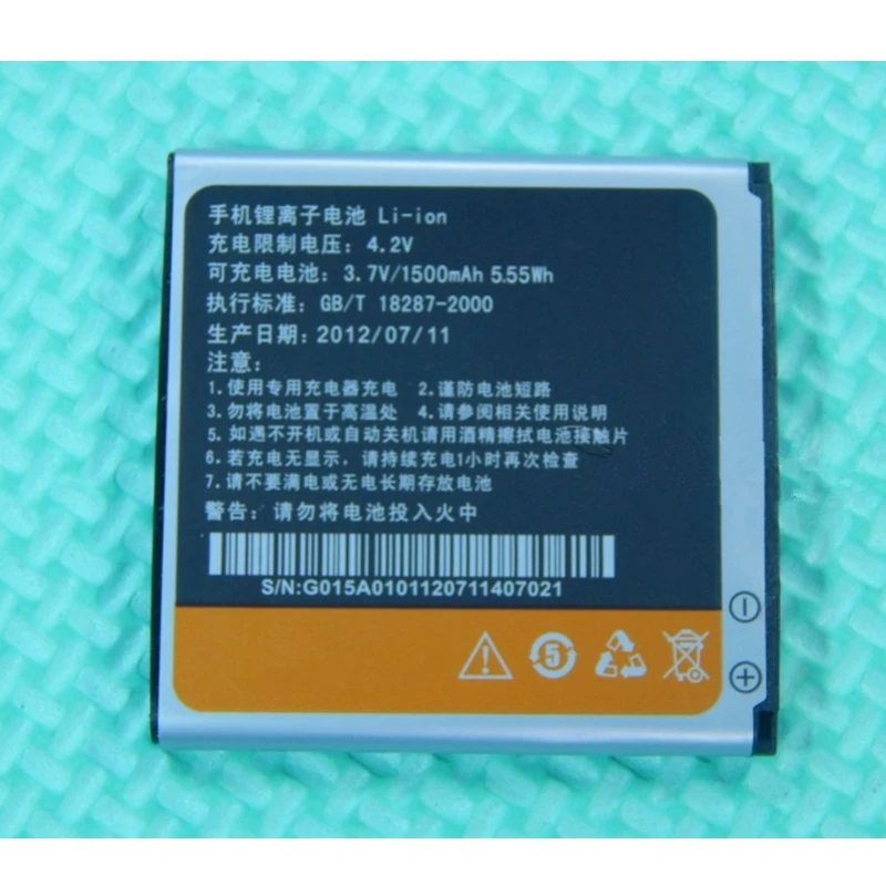 Новинка запасная батарея для GIONEE GN108 GN205H GN320 GN305 GN360 1500 мАч|Аккумуляторы мобильных