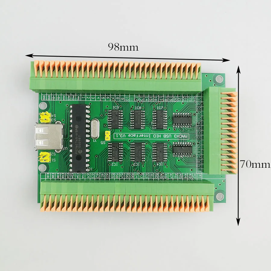 Плата увеличенного тока с ручным управлением MACH3 USB hid не устанавливайте винтовые