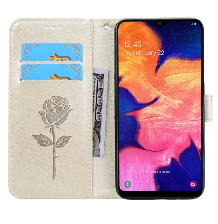 Кожаный флип-бумажник чехол для samsung Galaxy A10 флип-чехол для телефона чехол для Etui samsung A10 A 10 SM-A105F кошелек книжная полка