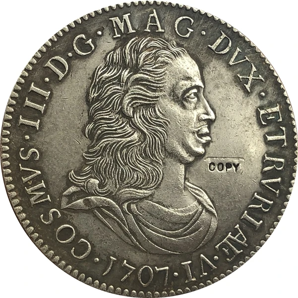 

1707 Италия 1 Tollero-Cosimo III копия монет