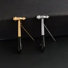 Золотая металлическая брошь в форме рефлекторного молотка, медицинское ювелирное изделие, медицинская брошь для медсестры, подарок на выпускной для студентов-медиков