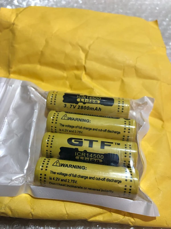 Литий-ионная аккумуляторная батарея GTF 3 7 V 2800mah 14500