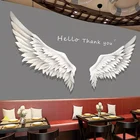 Пользовательские 3D фотообои фрески белые крылья с перьями для гостиной кафе ресторана фоновая фотография украшение для стен Живопись