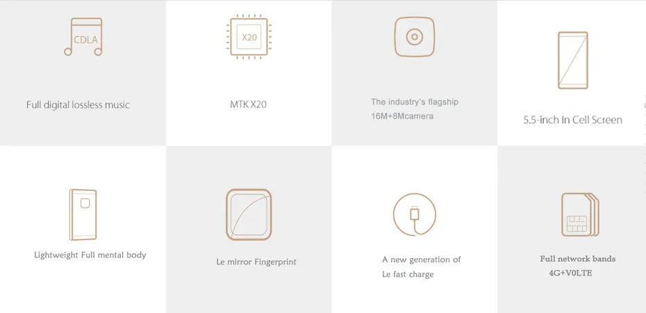 LeEco Letv 2 Le 2X620 Deca Core, 4 Гб ОЗУ, 32 Гб ПЗУ, отпечаток пальца, 5,5 дюймов, смартфон Helio X20, 16,0 Мп, 4G LTE, две sim-карты, инфракрасный