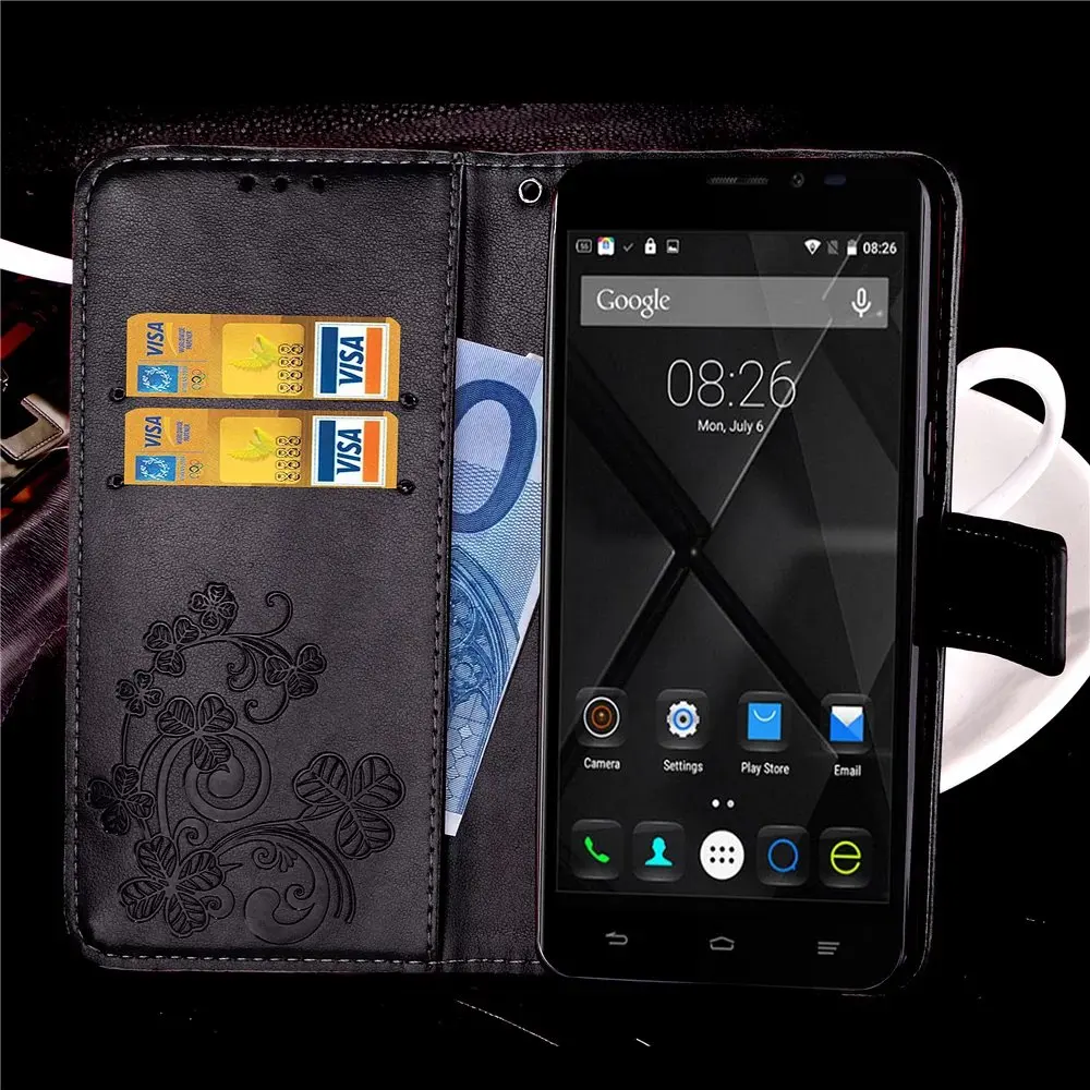 Люкс Ретро Кожа Флип Case Для Doogee X5 Max Pro/X5 Pro/X3/F5/X6 X6 Pro Силиконовая Задняя Крышка