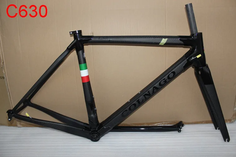 Черная картина белый Colnago C60 дорожный велосипед рама красное углеродное волокно велосипедная Рама+ подседельный штырь+ вилка+ зажим+ гарнитура