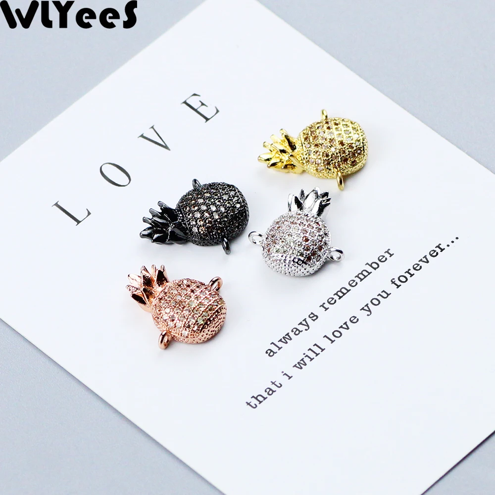 2 шт. медные бусины WLYeeS из белого циркона | Украшения и аксессуары