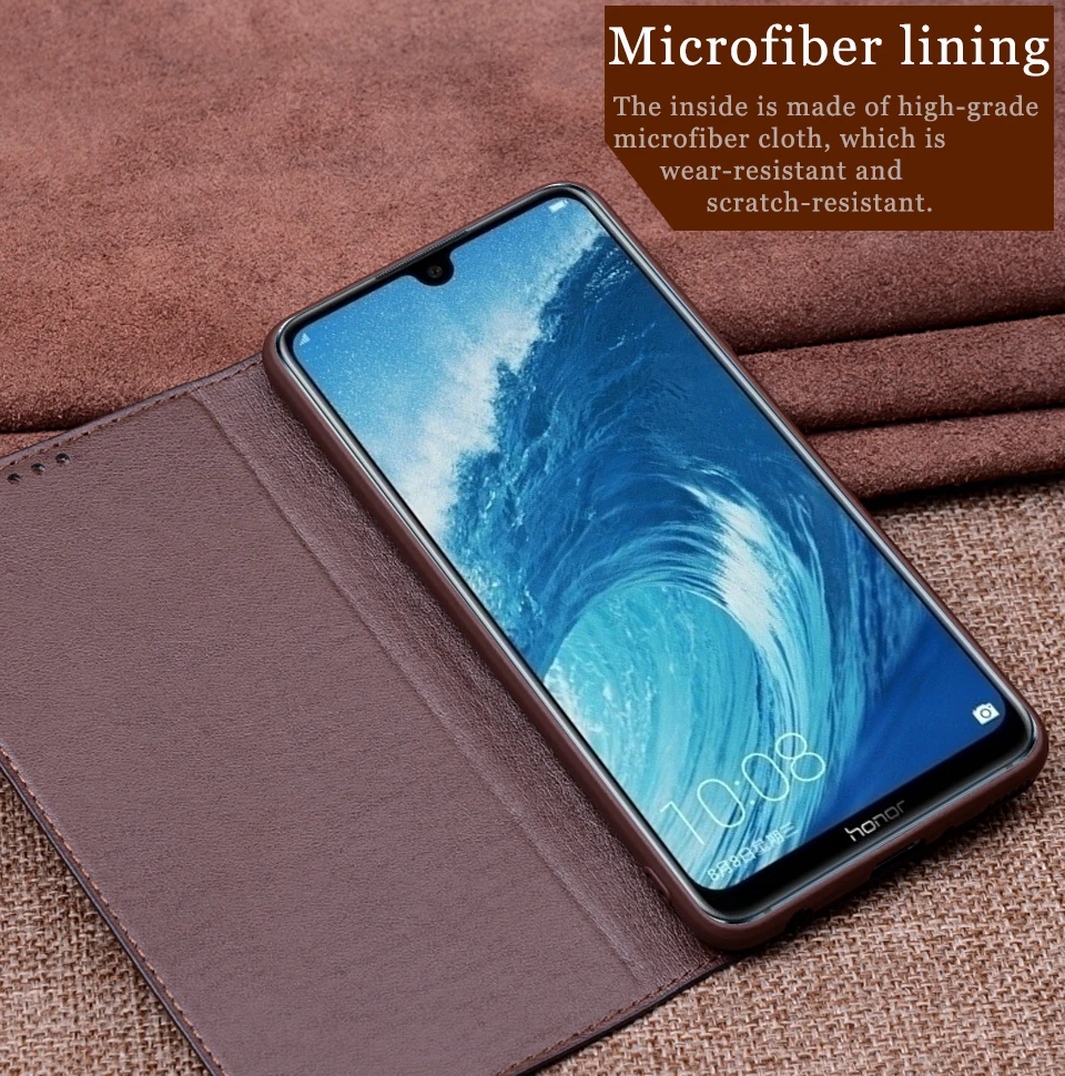 Чехол-книжка RYKKZ из натуральной кожи для huawei Honor 8X, Магнитный чехол для Honor 8X Max, чехол s, кожаный чехол для телефона, чехол s Fundas