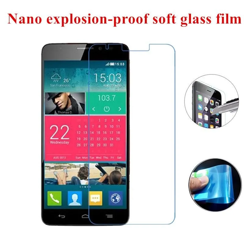 Для Alcatel One Touch Idol X Ultra OT 6033 X'Pop 5035 Star 6010 мягкая стеклянная пленка нано
