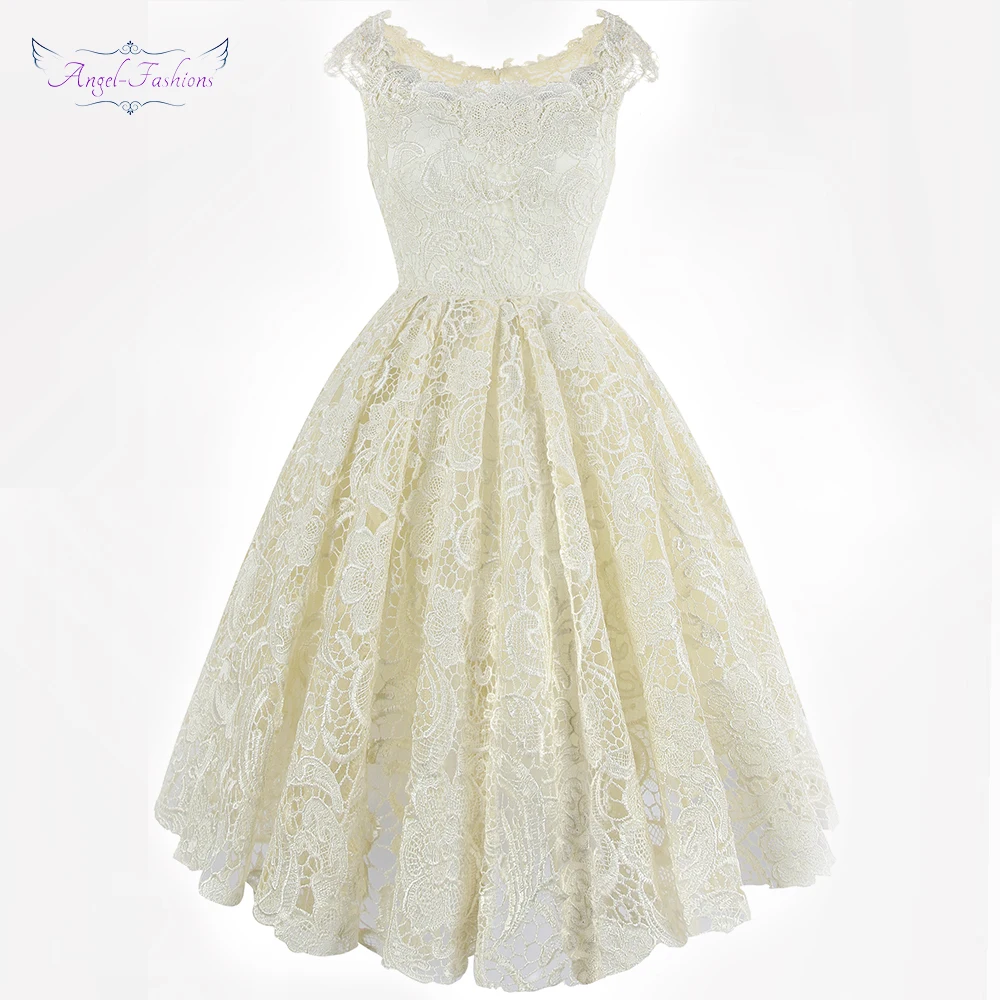 Angel Fashion Женские коктейльные платья бальное платье кружевное модное доступное
