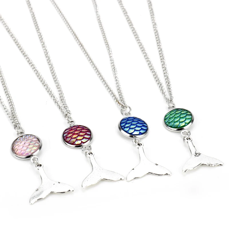 Женское Ожерелье-чокер с подвеской в виде рыбьей чешуи | Украшения и аксессуары