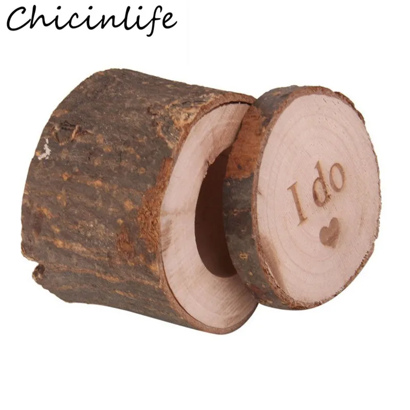 Chicinlife 1 шт. деревенские свадебные деревянные коробки для колец на День Валентина