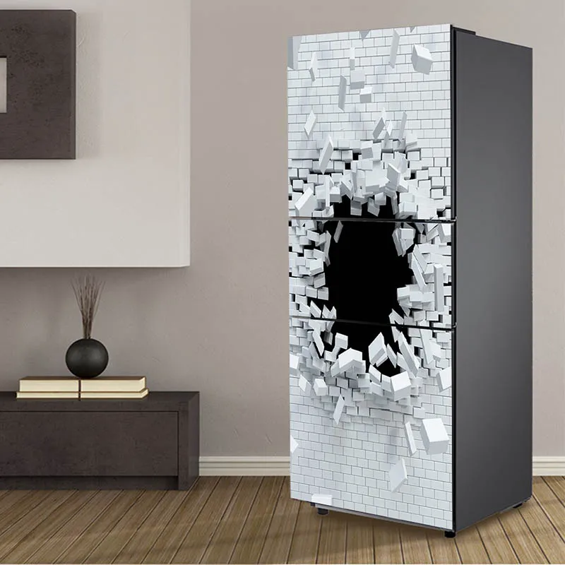 3d наклейка на дверь холодильника для спальни гостиной стены домашнее украшение