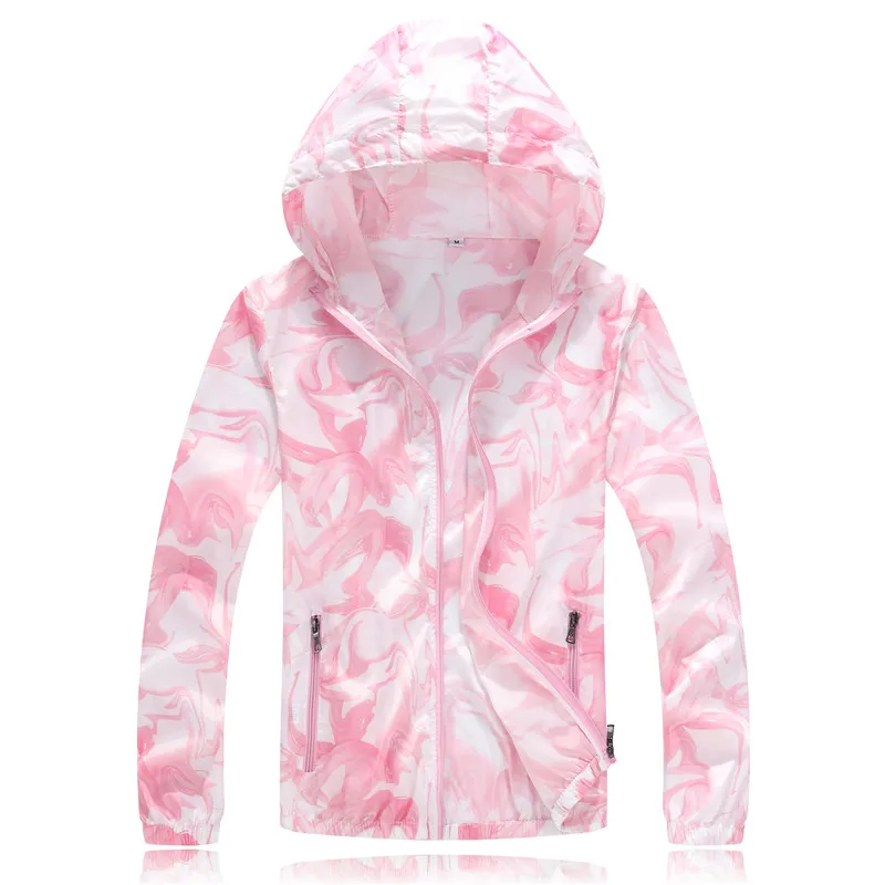 

Color gradual ultra thin sunscreen jacket lovers hooded sun protection coat unisex outerwear plus size for women and men