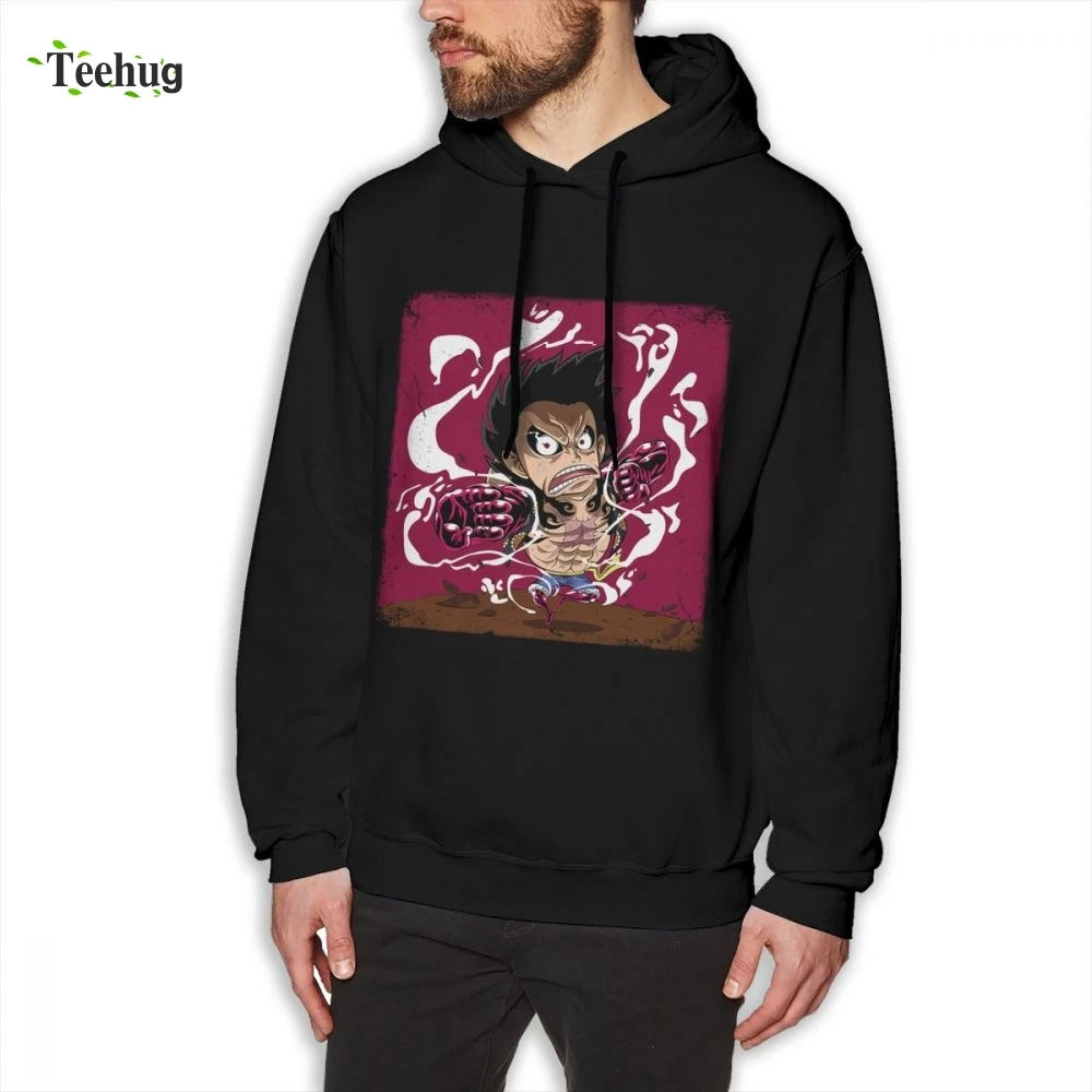 One Piece Luffy Sweatshirt For Man Fashion Short Sleeve Round Neck | Мужская одежда