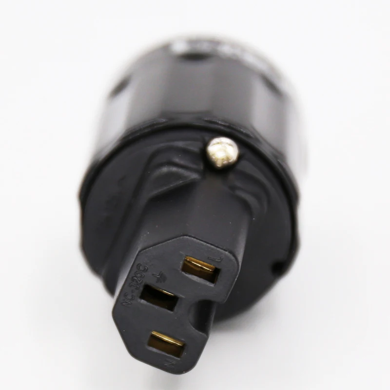 2 шт. Позолоченный разъем IEC питания переменного тока стандарта