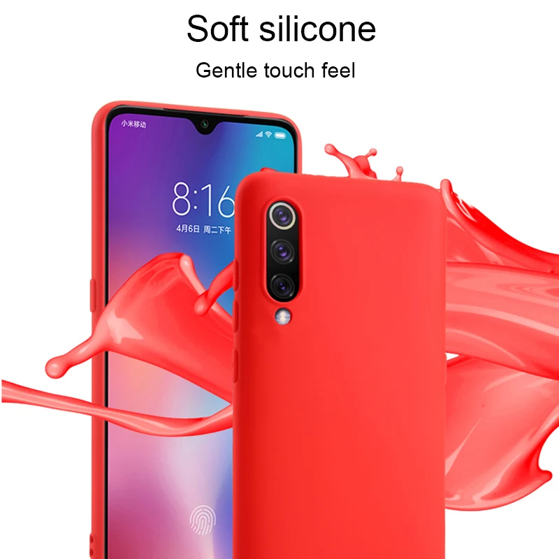 Роскошный тонкий противоударный мягкий жидкий силиконовый чехол для Xiaomi mi 9 se. 9se.