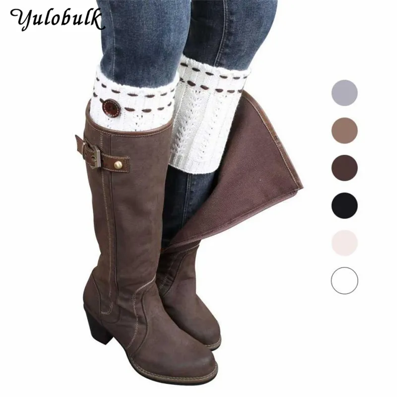 Теплые зимние носки под ботинки для девочек Calentadores De La Pierna #9456|boot toppers|boot socksleg warmers |