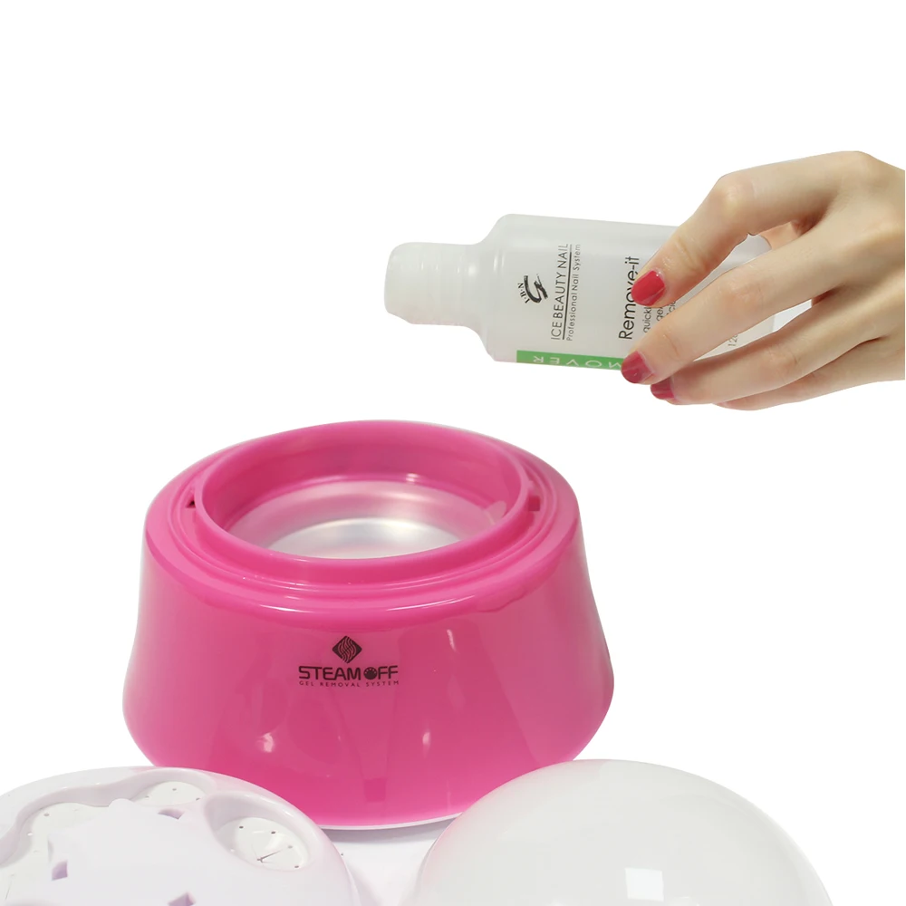 30 Вт Гели для ногтей снятия лака машина пар от гель удаления розовый цвет пароход