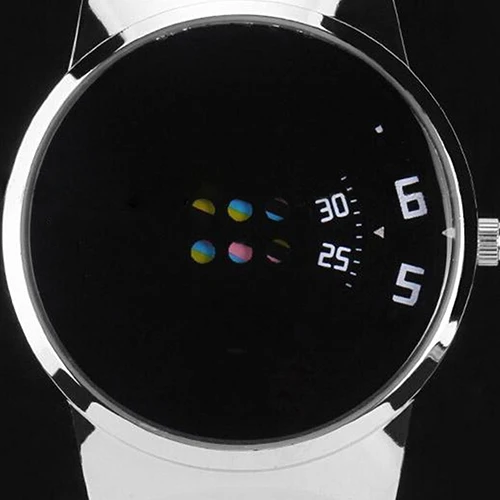 Модные спортивные цифровые наручные часы унисекс с цветным подвижным