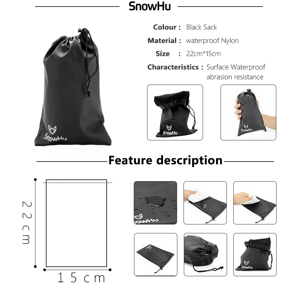 Аксессуары SnowHu для Gopro go pro большой корпус sjcam gopro hero 9 8 7 6 5 экшн камеры sj4000 sj5000X Yi 4K