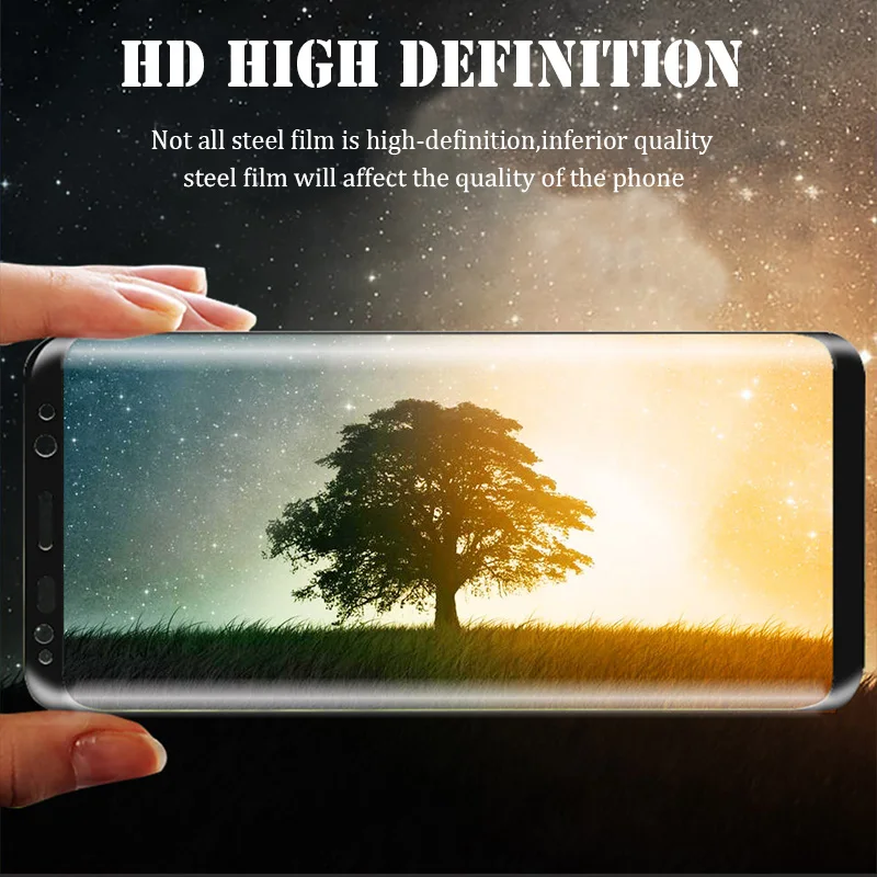 10D изогнутые полное покрытие закаленное Стекло для Samsung Galaxy S8 S9 плюс Примечание 8 9