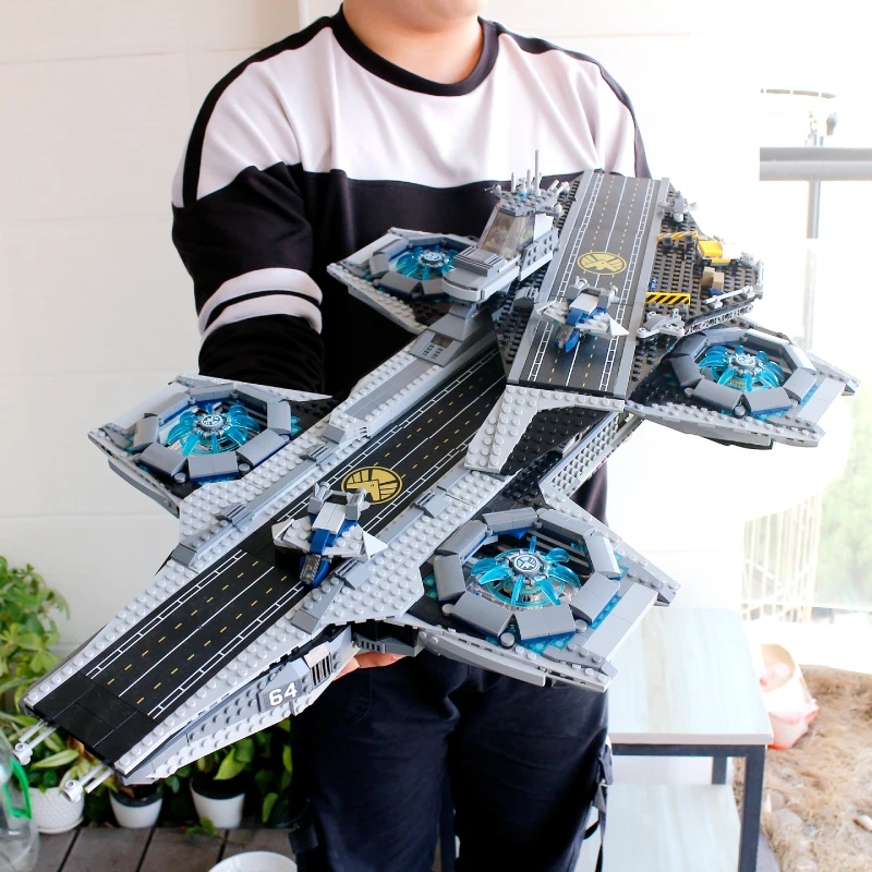 H& HXY SY1189 2996 шт. Супер Герои Helicarr marvel щит Helicarrier 76042 07043 Модели Строительные наборы блоки кирпичи игрушки
