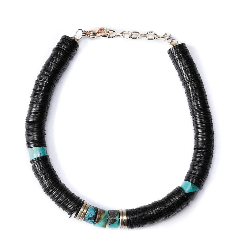 Ожерелье из бисера с французским бисером, ожерелье heishi, женское богемное веселое Радужное ожерелье-чокер - Окраска металла: bracelet 4