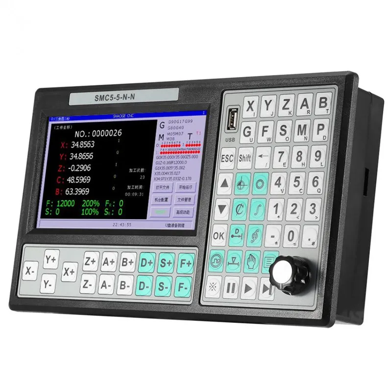 CNC 5-осевой Автономный контроллер движения в автономном режиме числового программного управления 500 кГц 7 дюймовый большой Экран заменить Mach 3 портами(стандарт контроллер движения