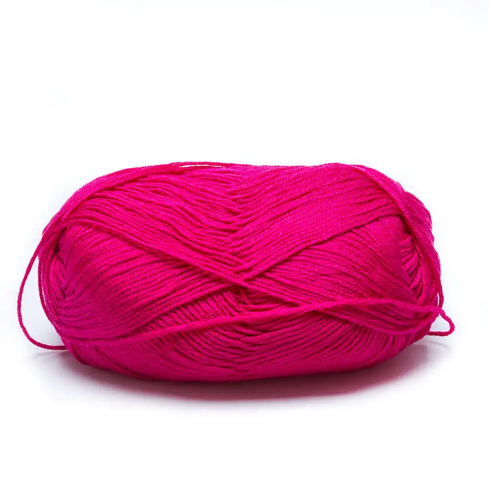 Rose Red 1 шт. цветов супер мягкая натуральная гладкая бамбуковая хлопчатобумажная пряжа 11 цветов - Цвет: Rose Red