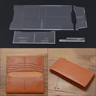 1 комплект лазерная резка акриловый шаблон для трафарета кожаные женские ботильоны ручной работы длинный кошелек; Декоративный Шов; Для украшения ручной работы, leather 17*9,5*1 см