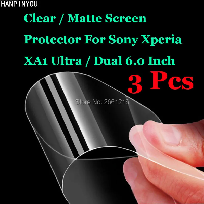 3 Pcs/Lot For Sony Xperia XA1 Ultra / Dual 6.0&quot HD Clear Anti-Glare Matte Front Screen Protector Touch Film Protection Skin | Мобильные